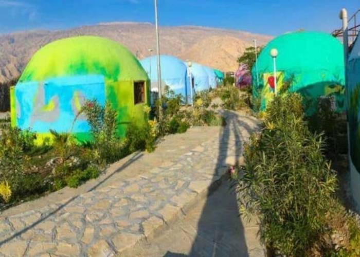 کلبه اسکیمویی هتل لوله ای عسلویه