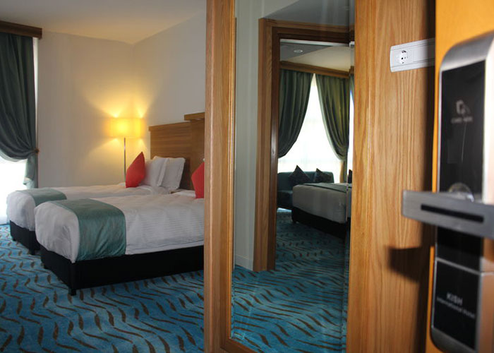 نمای اتاق دو تخته توئین هتل بین المللی کیش