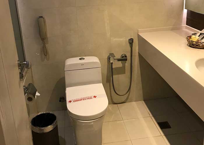 سرویس بهداشتی اتاق های هتل هویزه تهران
