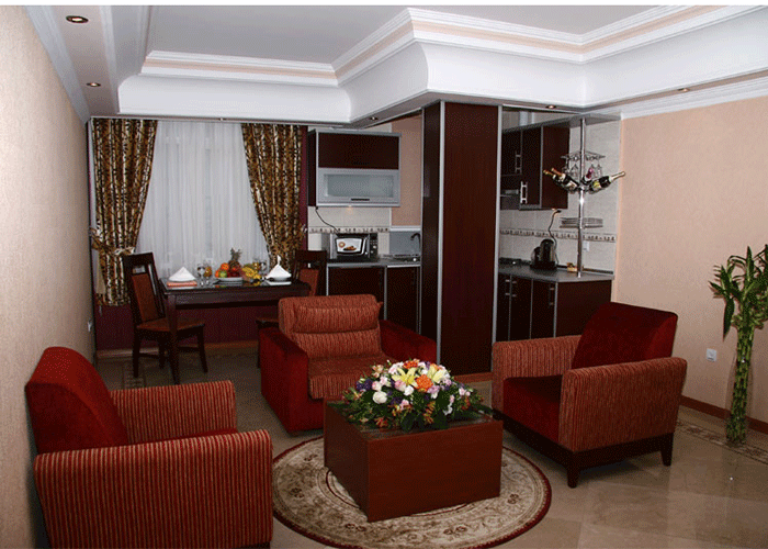 آشپزخانه اتاق هتل آپارتمان کوروش تهران