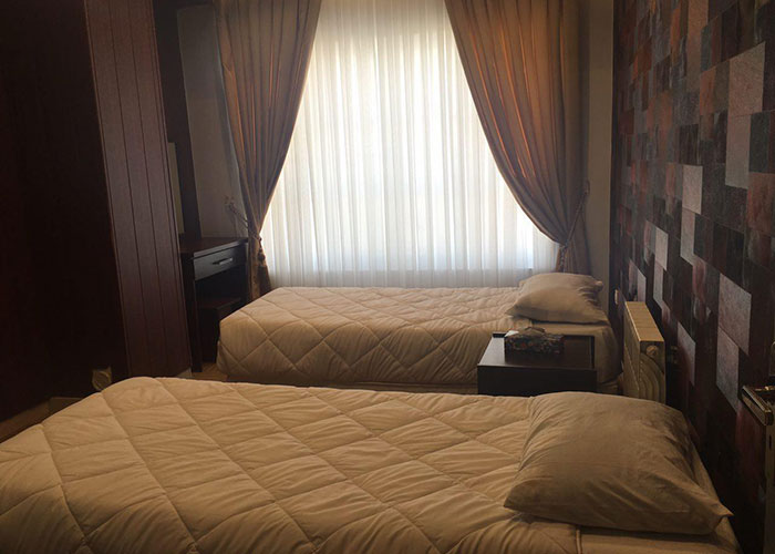 اتاق توئین هتل آپارتمان شمس شیراز