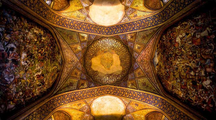 نقاشی های دیواری کاخ چهلستون اصفهان