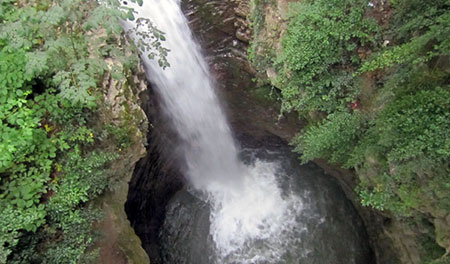 آبشار ویسادار شهر رضوانشهر